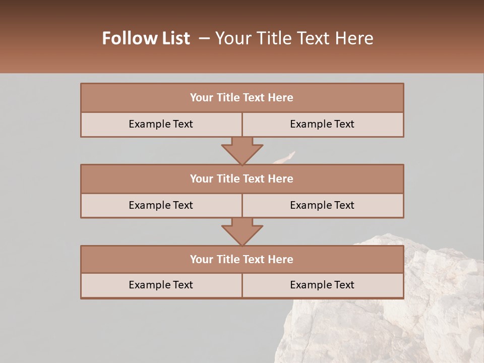 A Person Jumping Off A Cliff Into The Ocean PowerPoint Template