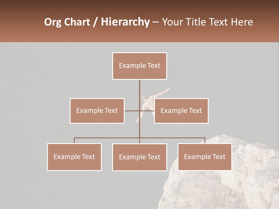 A Person Jumping Off A Cliff Into The Ocean PowerPoint Template
