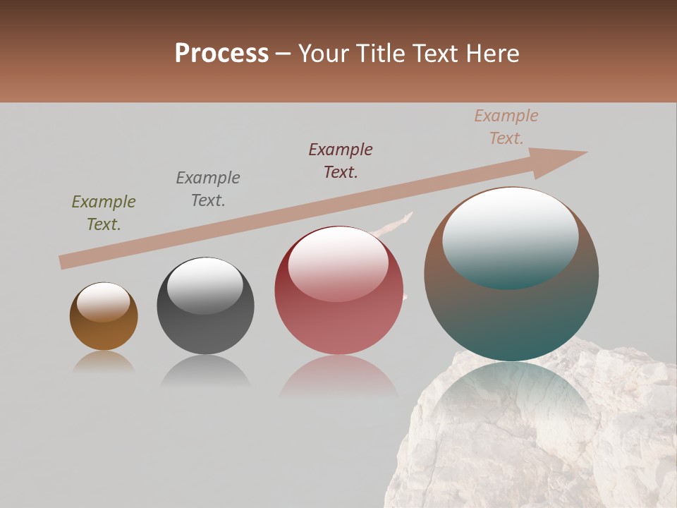 A Person Jumping Off A Cliff Into The Ocean PowerPoint Template