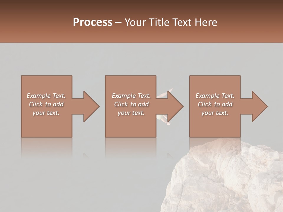 A Person Jumping Off A Cliff Into The Ocean PowerPoint Template