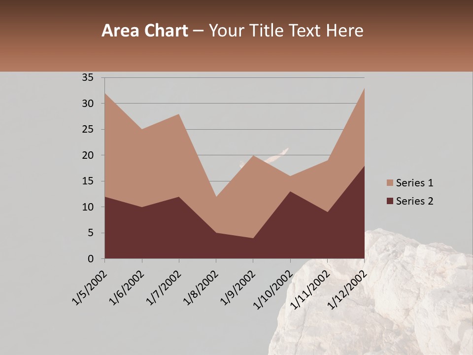 A Person Jumping Off A Cliff Into The Ocean PowerPoint Template