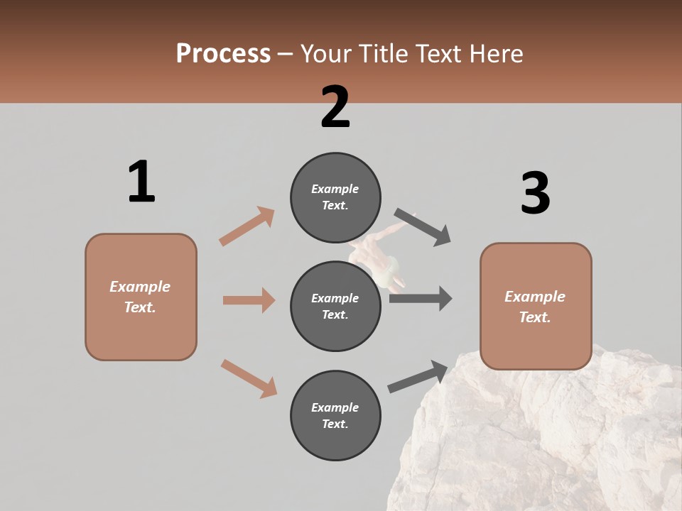 A Person Jumping Off A Cliff Into The Ocean PowerPoint Template