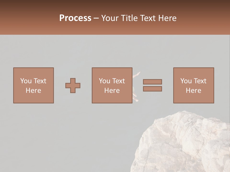 A Person Jumping Off A Cliff Into The Ocean PowerPoint Template
