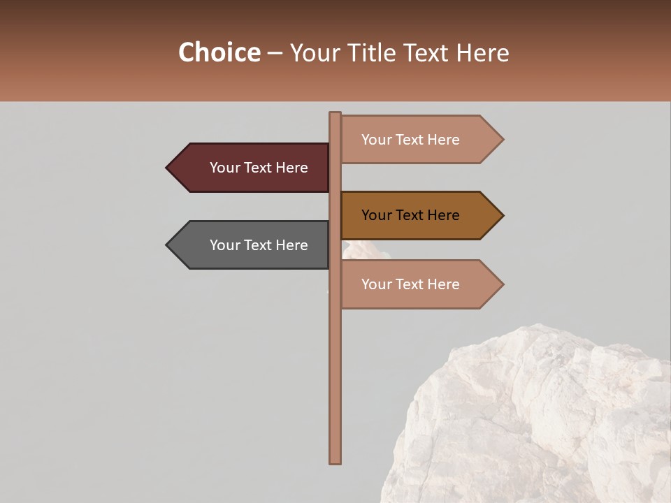 A Person Jumping Off A Cliff Into The Ocean PowerPoint Template