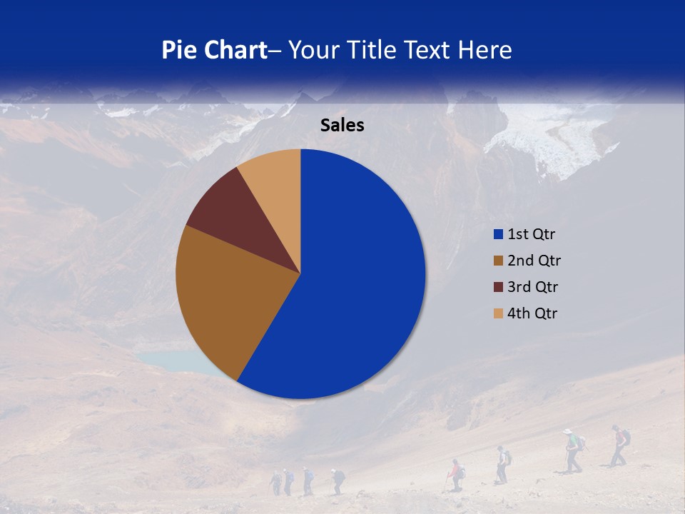 A Group Of People Standing In Front Of A Mountain PowerPoint Template