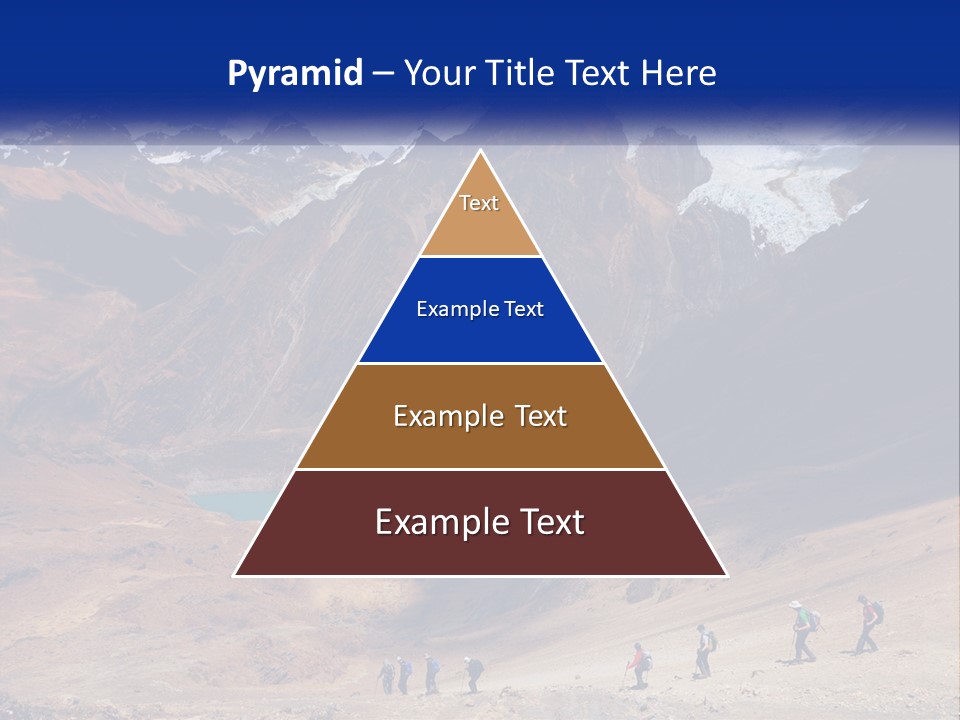 A Group Of People Standing In Front Of A Mountain PowerPoint Template