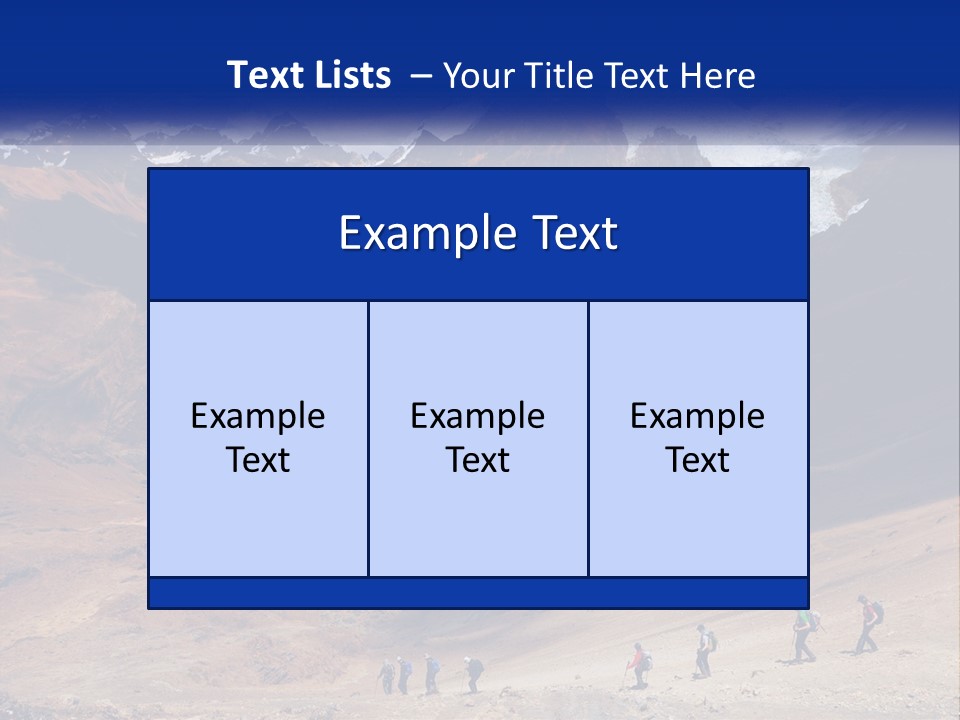 A Group Of People Standing In Front Of A Mountain PowerPoint Template
