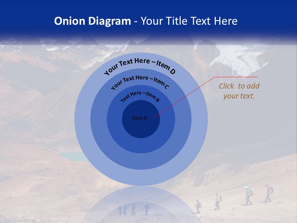 A Group Of People Standing In Front Of A Mountain PowerPoint Template
