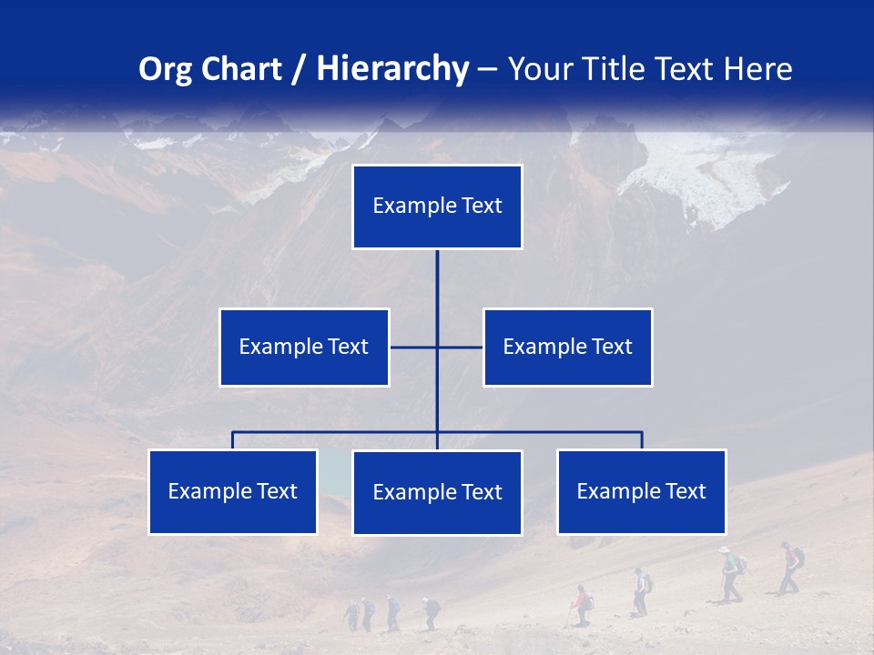 A Group Of People Standing In Front Of A Mountain PowerPoint Template