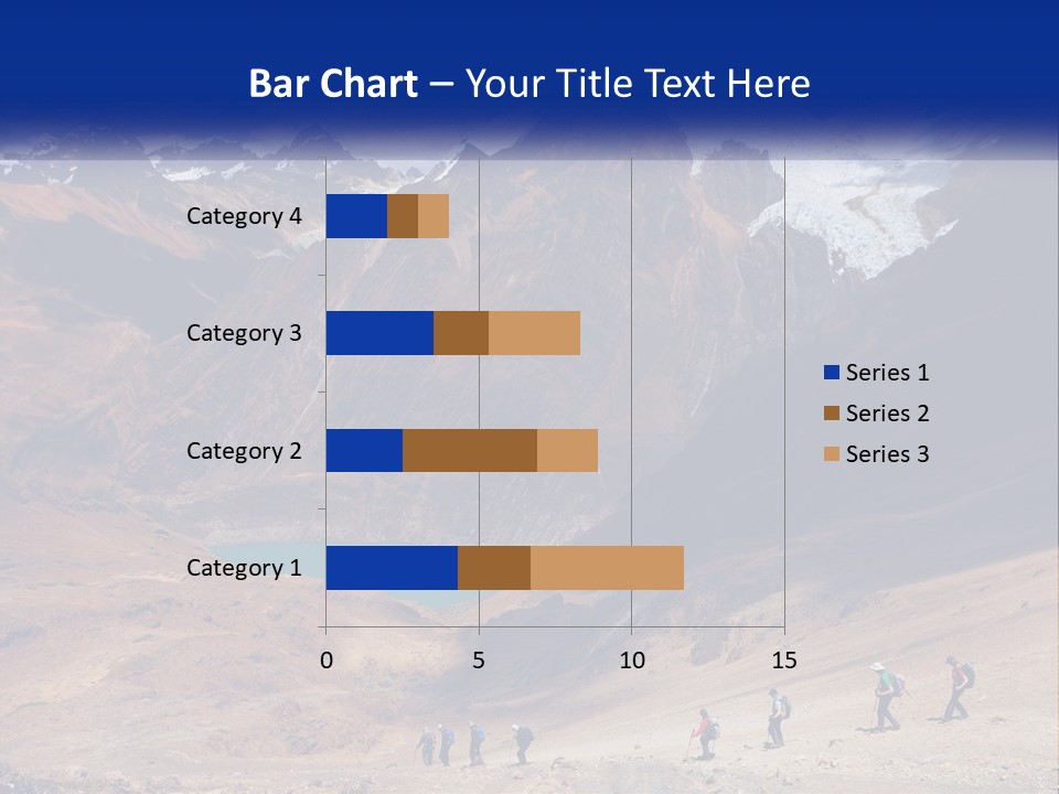 A Group Of People Standing In Front Of A Mountain PowerPoint Template