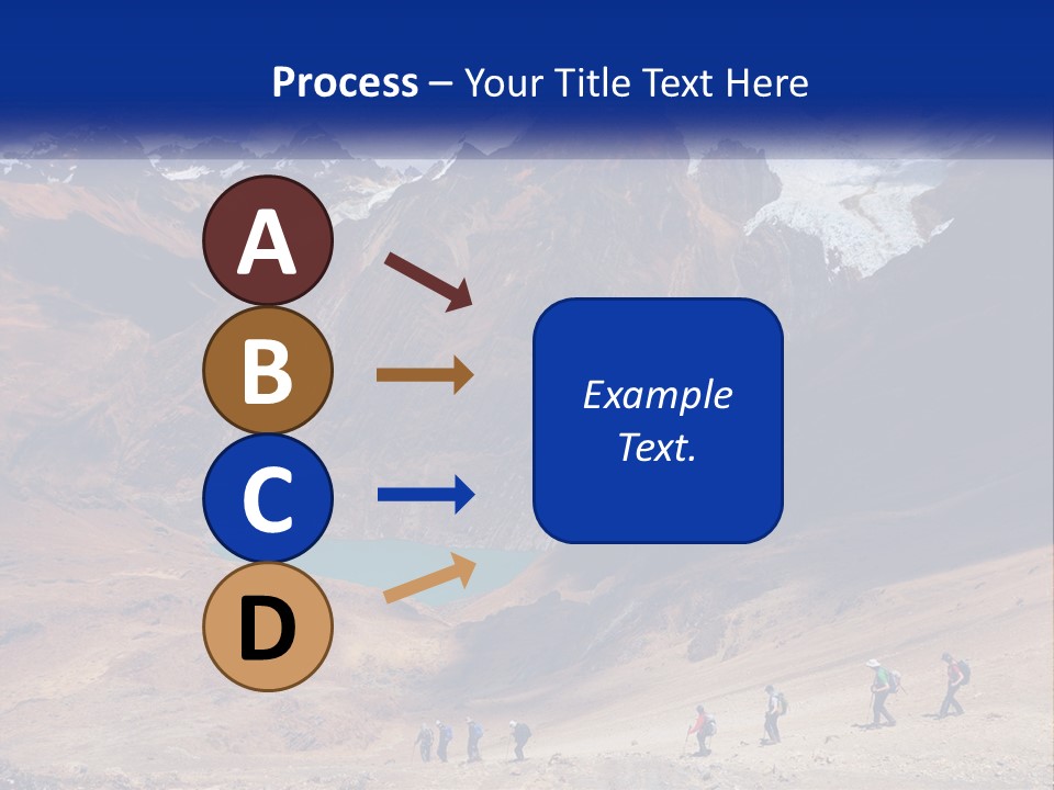 A Group Of People Standing In Front Of A Mountain PowerPoint Template
