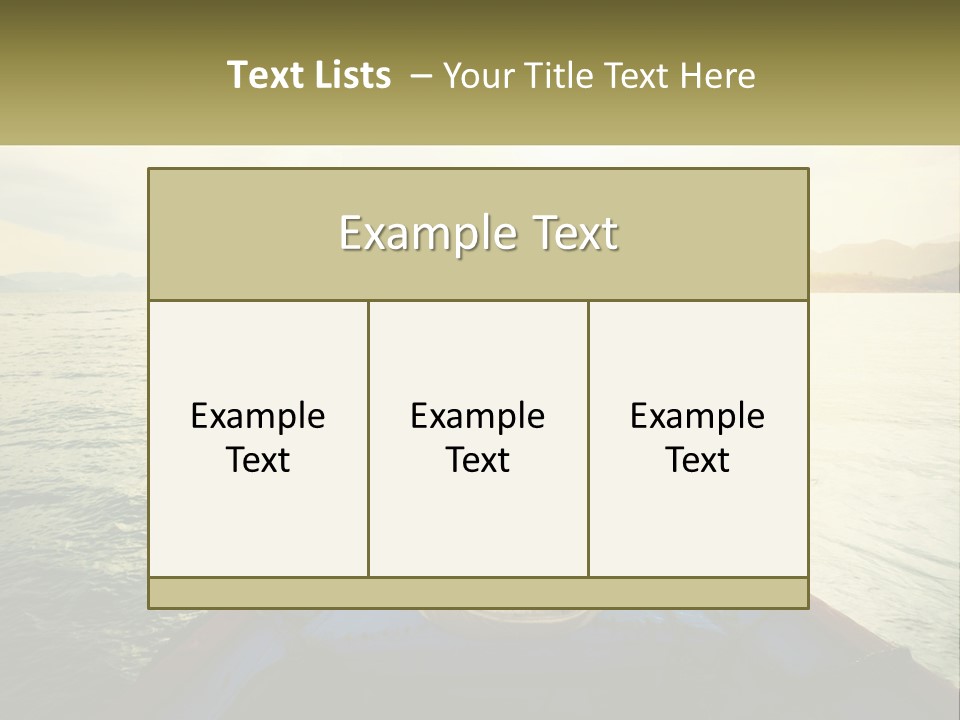 A Woman Sitting On A Boat In The Water PowerPoint Template