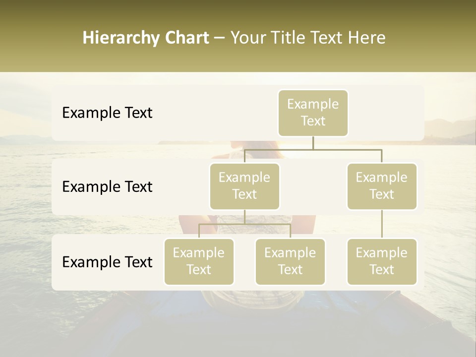 A Woman Sitting On A Boat In The Water PowerPoint Template