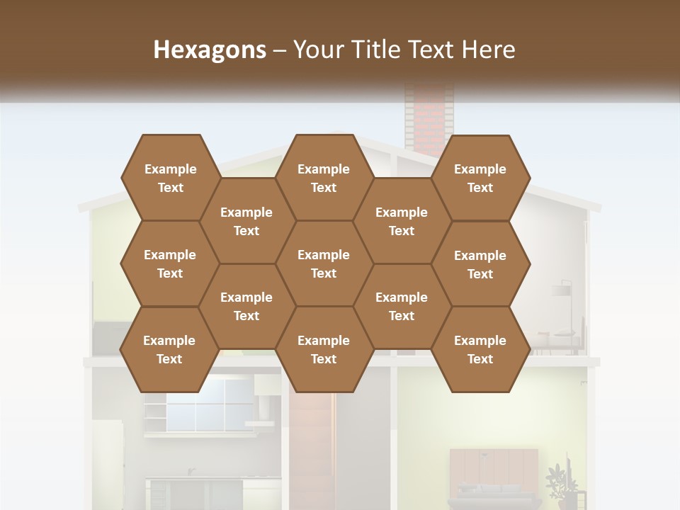 A House With A Tree On The Top Of It PowerPoint Template