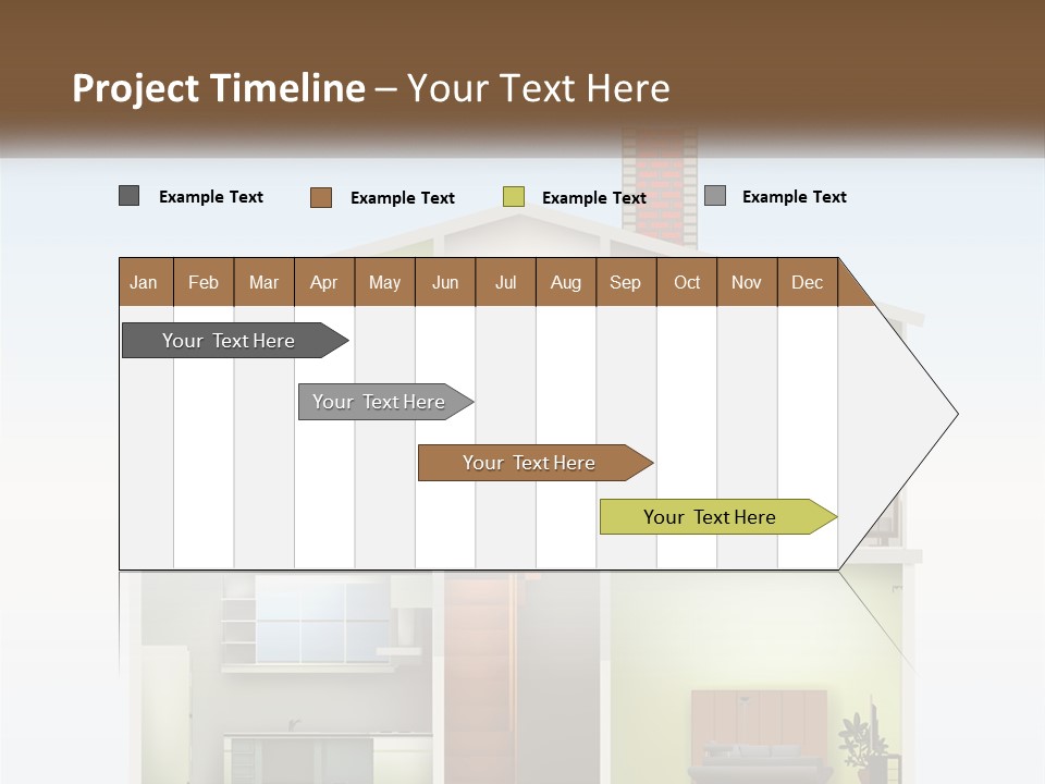 A House With A Tree On The Top Of It PowerPoint Template