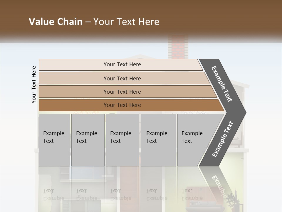 A House With A Tree On The Top Of It PowerPoint Template