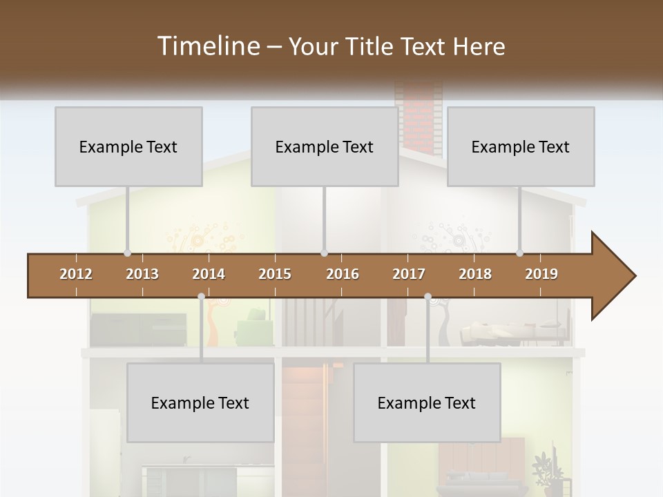 A House With A Tree On The Top Of It PowerPoint Template
