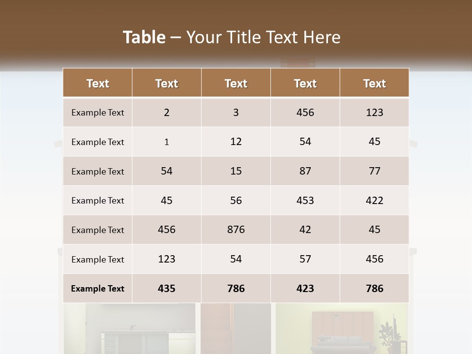 A House With A Tree On The Top Of It PowerPoint Template