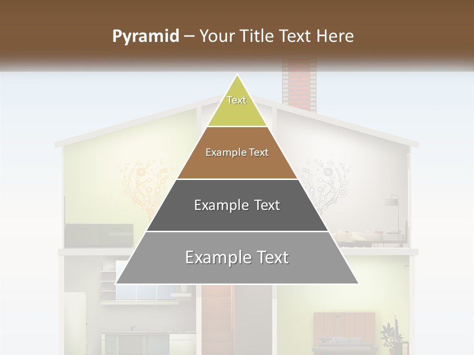 A House With A Tree On The Top Of It PowerPoint Template