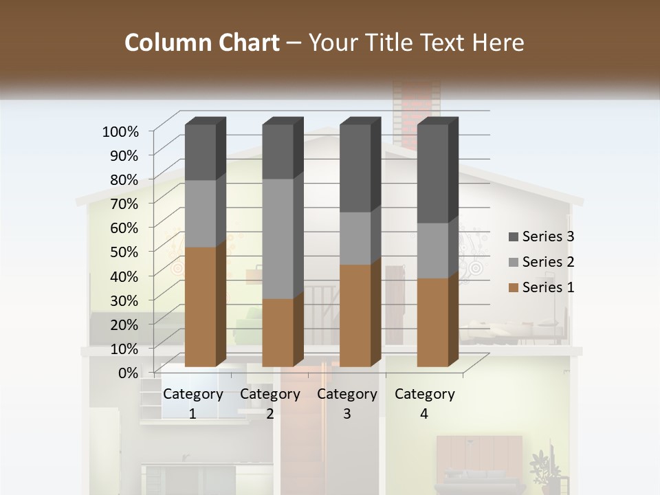 A House With A Tree On The Top Of It PowerPoint Template