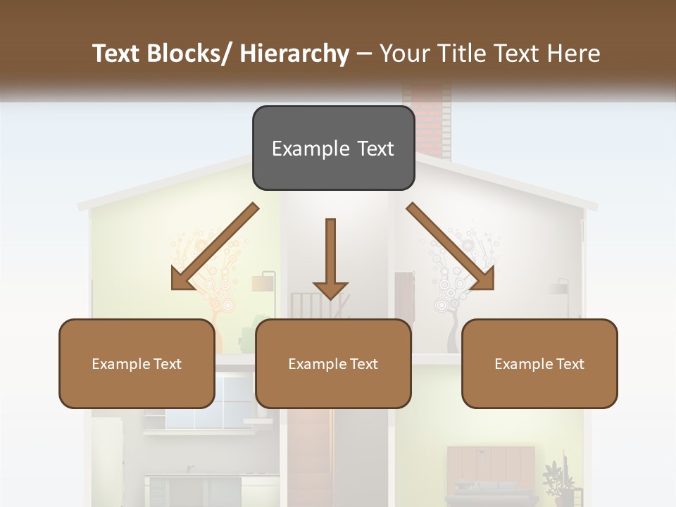 A House With A Tree On The Top Of It PowerPoint Template
