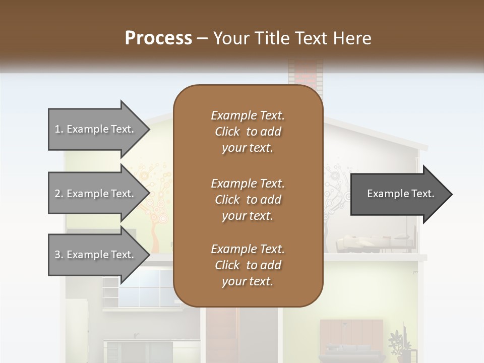A House With A Tree On The Top Of It PowerPoint Template