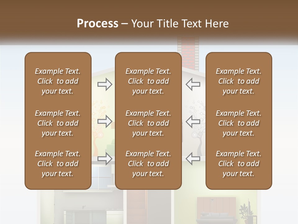 A House With A Tree On The Top Of It PowerPoint Template