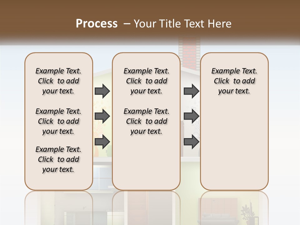 A House With A Tree On The Top Of It PowerPoint Template
