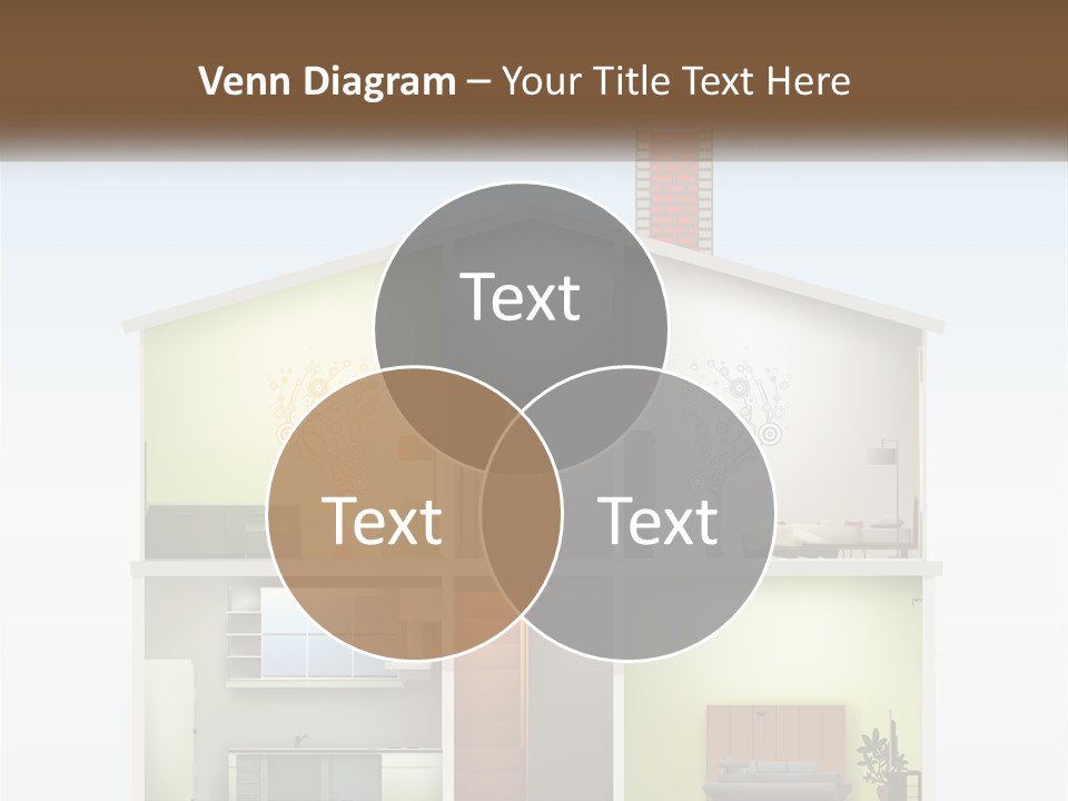 A House With A Tree On The Top Of It PowerPoint Template
