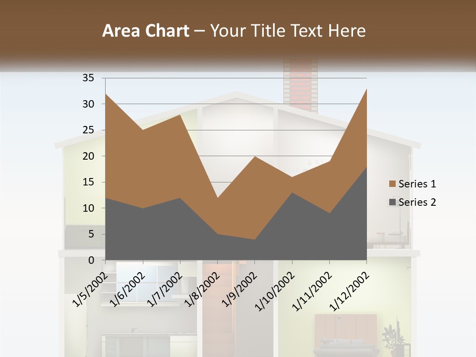 A House With A Tree On The Top Of It PowerPoint Template