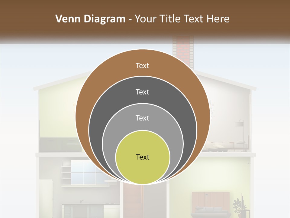 A House With A Tree On The Top Of It PowerPoint Template