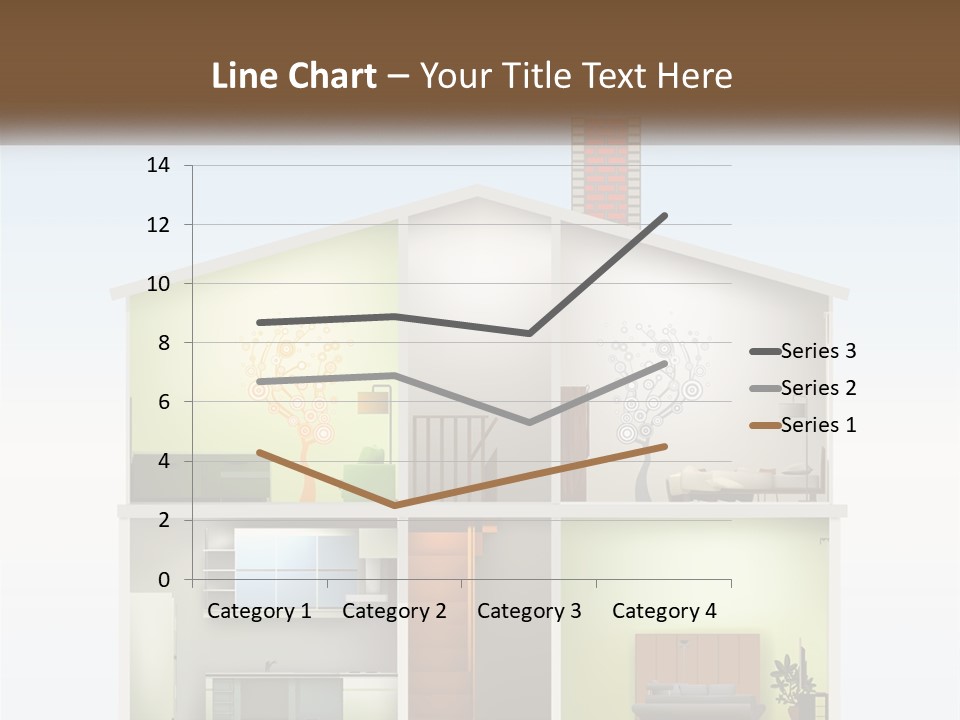 A House With A Tree On The Top Of It PowerPoint Template
