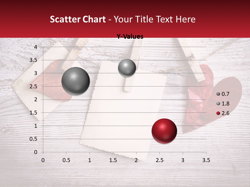 A Wooden Table Topped With Hearts And Clipboards PowerPoint Template