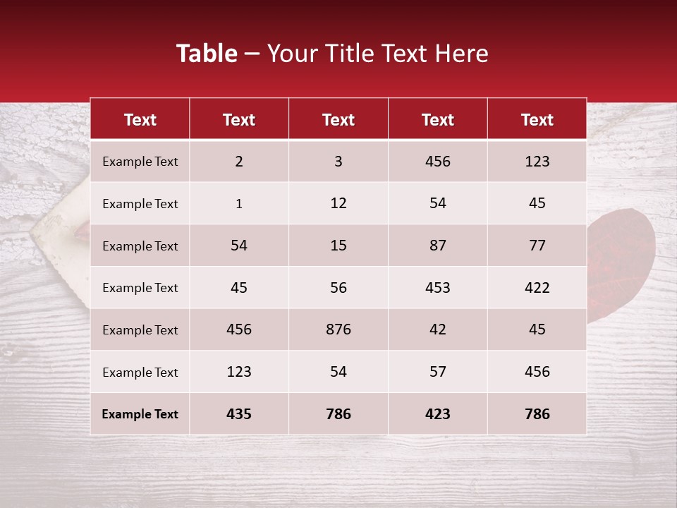 A Wooden Table Topped With Hearts And Clipboards PowerPoint Template