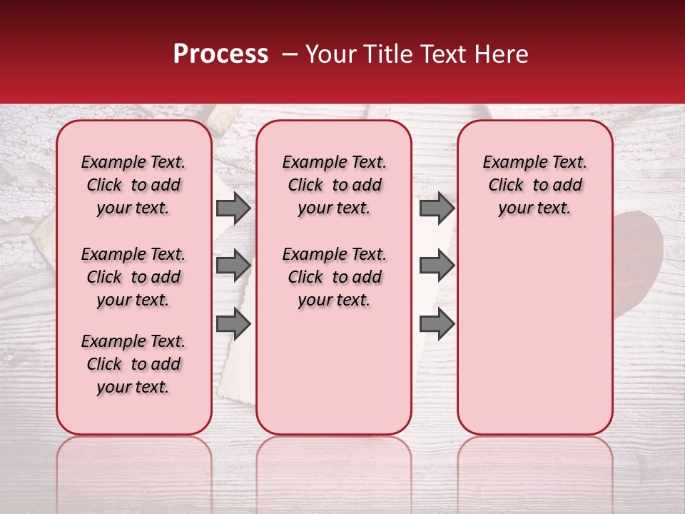 A Wooden Table Topped With Hearts And Clipboards PowerPoint Template