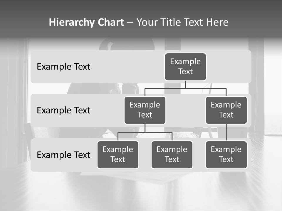 A Woman Sitting At A Desk With Her Head In Her Hands PowerPoint Template