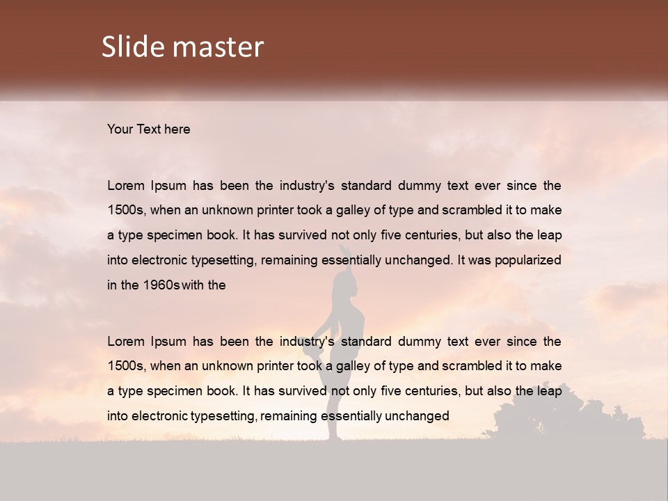 A Person Jumping In The Air With A Skateboard PowerPoint Template