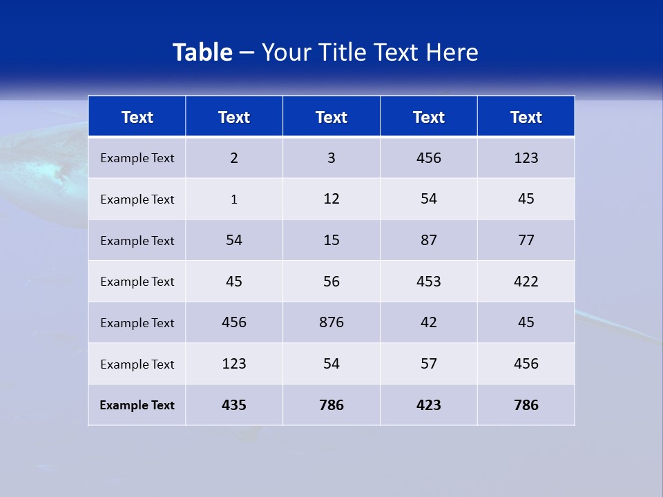 A Great White Shark Swimming In The Blue Water PowerPoint Template