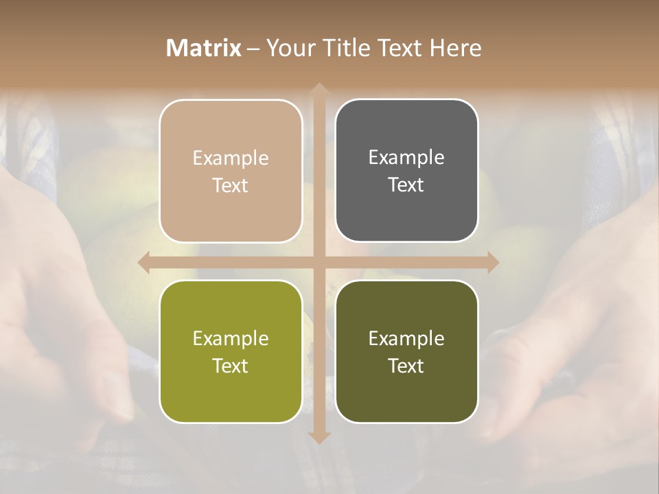 A Person Holding A Bowl Of Pears In Their Hands PowerPoint Template