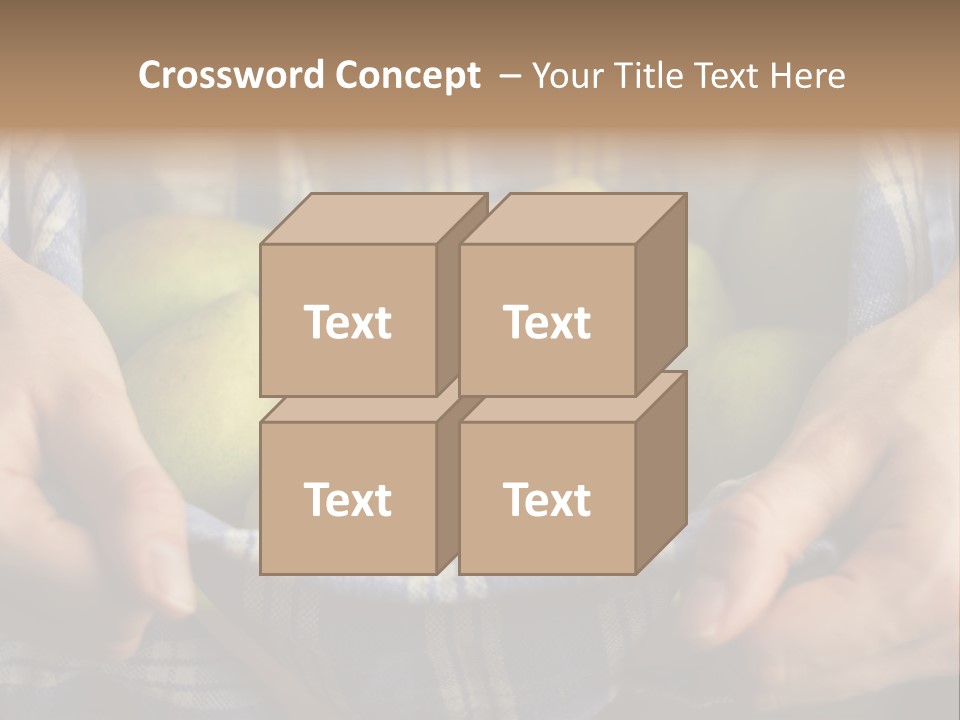 A Person Holding A Bowl Of Pears In Their Hands PowerPoint Template