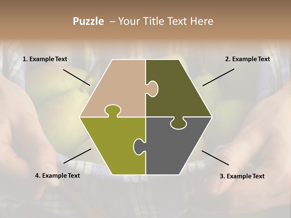 A Person Holding A Bowl Of Pears In Their Hands PowerPoint Template