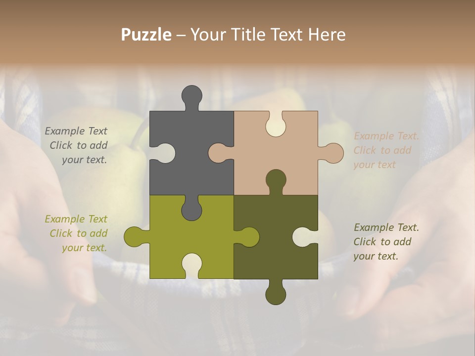 A Person Holding A Bowl Of Pears In Their Hands PowerPoint Template