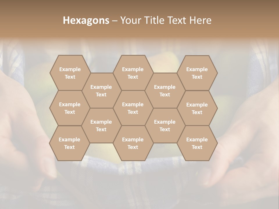 A Person Holding A Bowl Of Pears In Their Hands PowerPoint Template