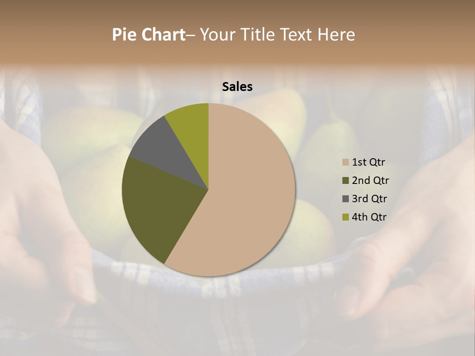 A Person Holding A Bowl Of Pears In Their Hands PowerPoint Template