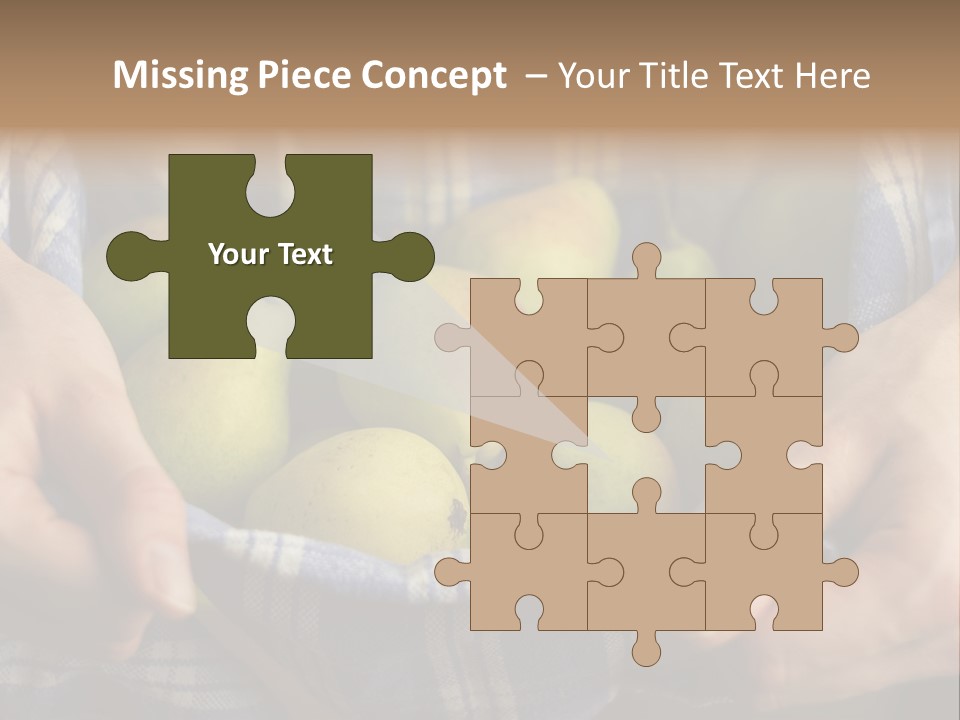 A Person Holding A Bowl Of Pears In Their Hands PowerPoint Template