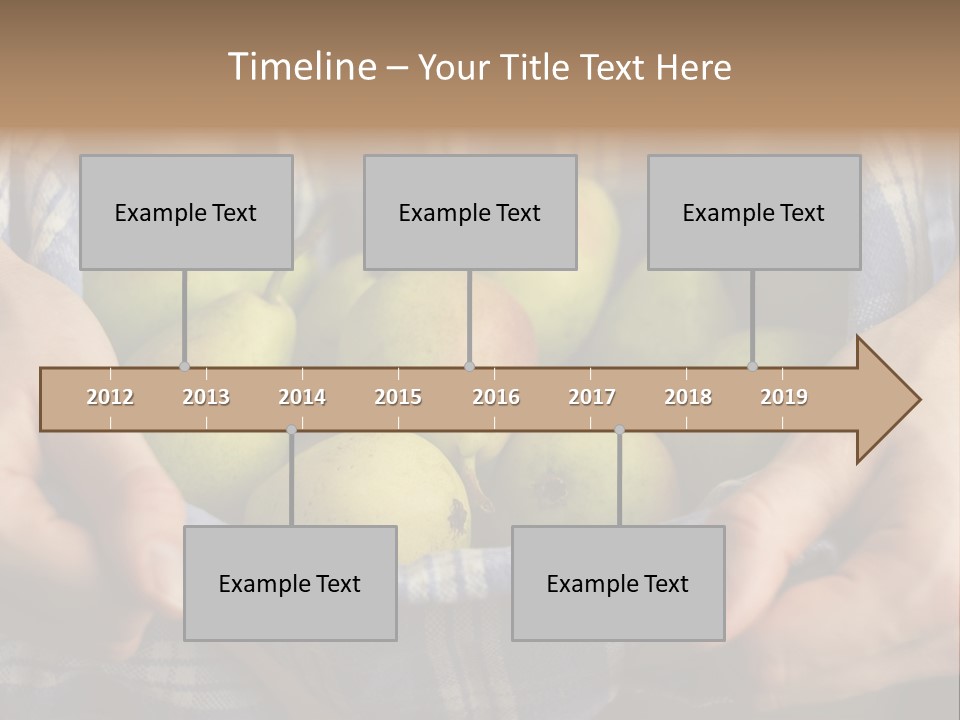 A Person Holding A Bowl Of Pears In Their Hands PowerPoint Template