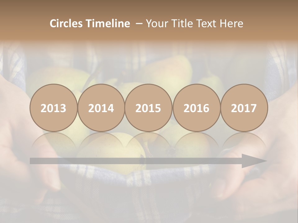 A Person Holding A Bowl Of Pears In Their Hands PowerPoint Template