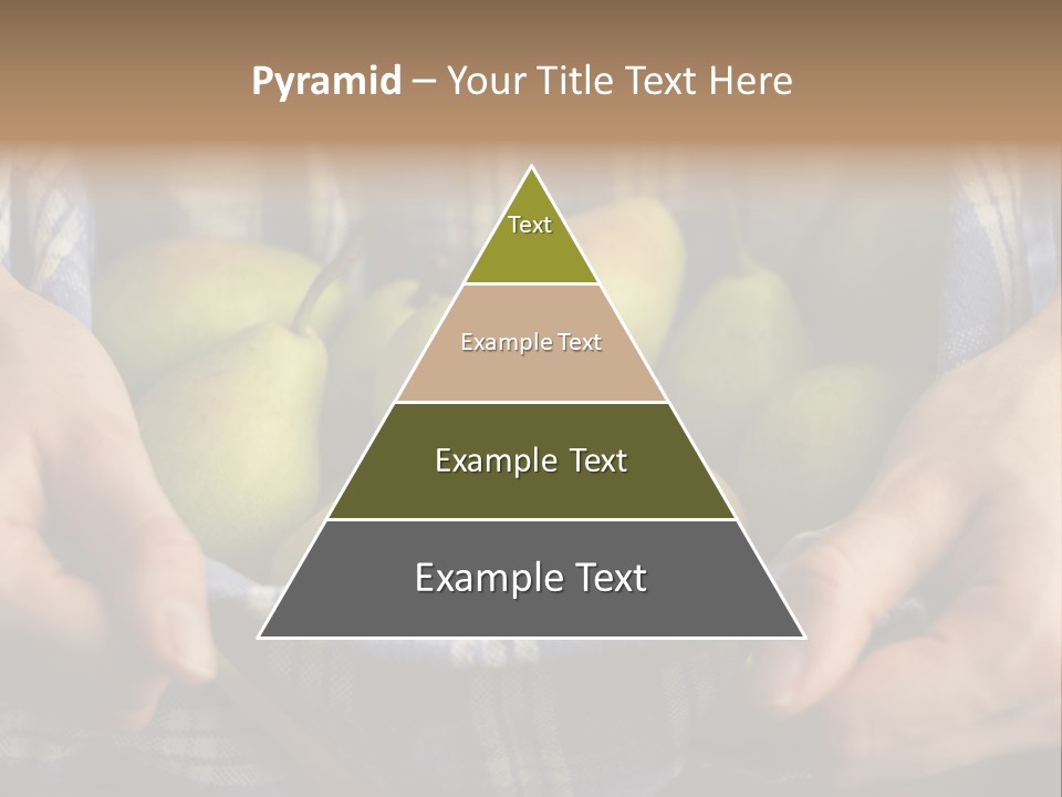 A Person Holding A Bowl Of Pears In Their Hands PowerPoint Template