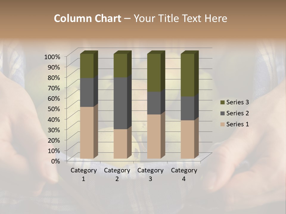 A Person Holding A Bowl Of Pears In Their Hands PowerPoint Template