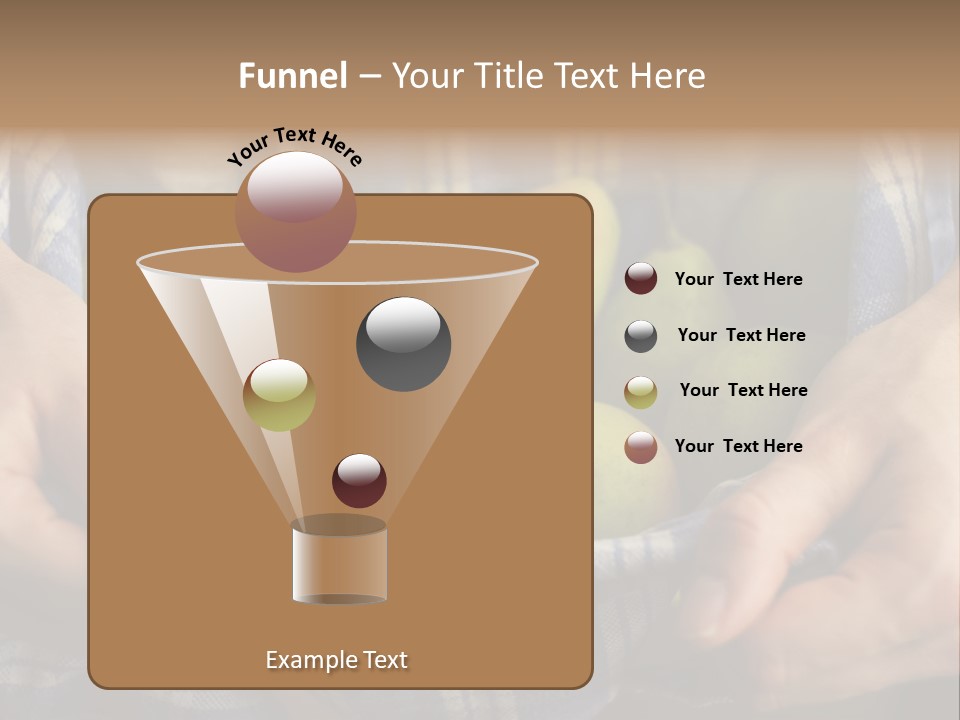 A Person Holding A Bowl Of Pears In Their Hands PowerPoint Template